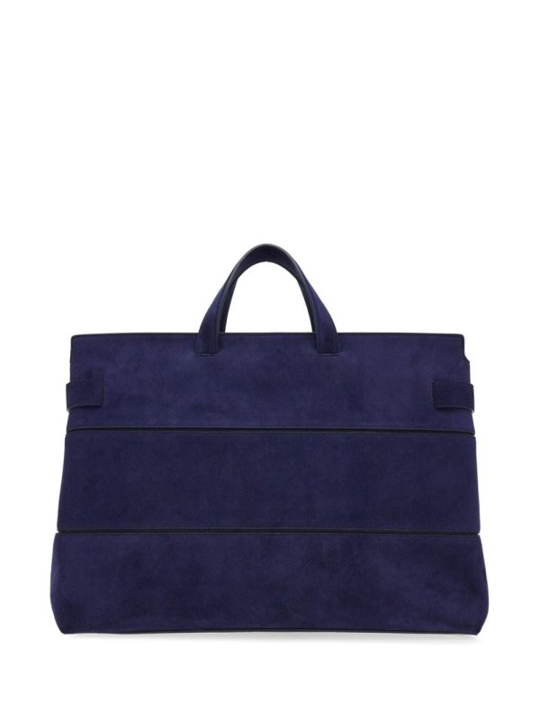 Ferragamo Gancini-plaque suede tote bag - Image 4