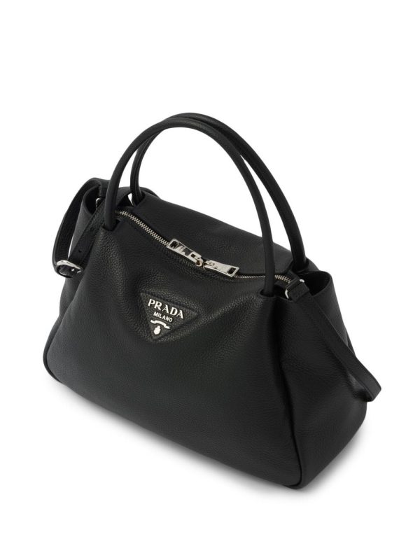 Prada Large logo-plaque tote bag - Image 4