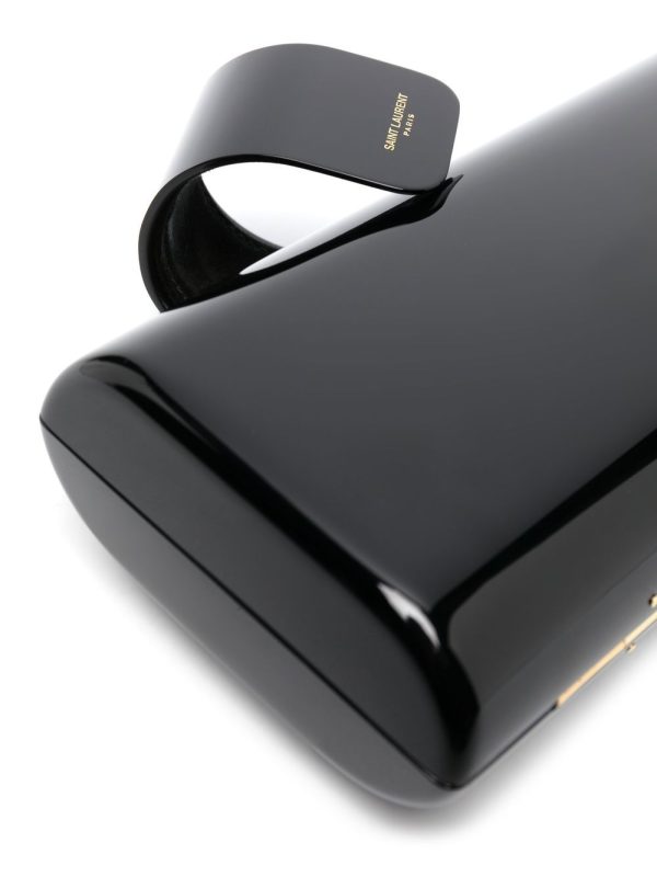 Saint Laurent patent box clutch bag - Image 4
