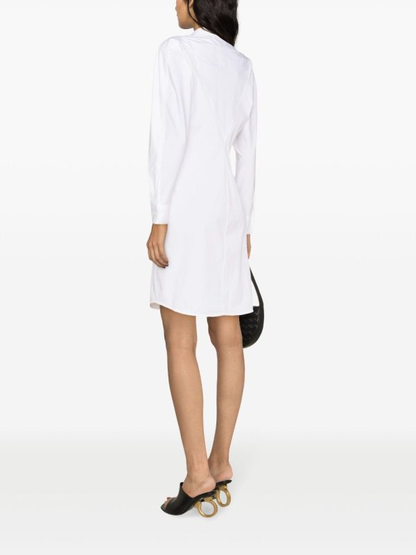 Bottega Veneta   long-sleeve poplin shirtdress - Image 4