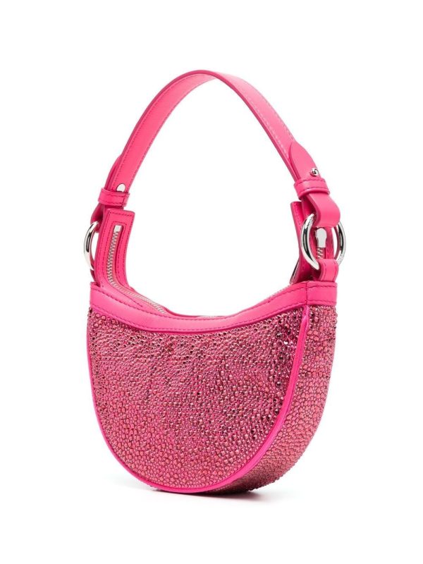 Versace Repeat crystal-embellished shoulder bag - Image 4