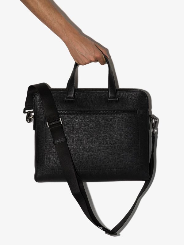 Ferragamo logo-plaque leather briefcase - Image 4