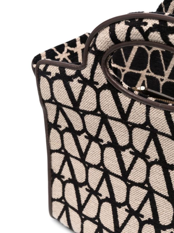 Valentino Garavani Le Troisième Toile Iconographe leather tote bag - Image 4
