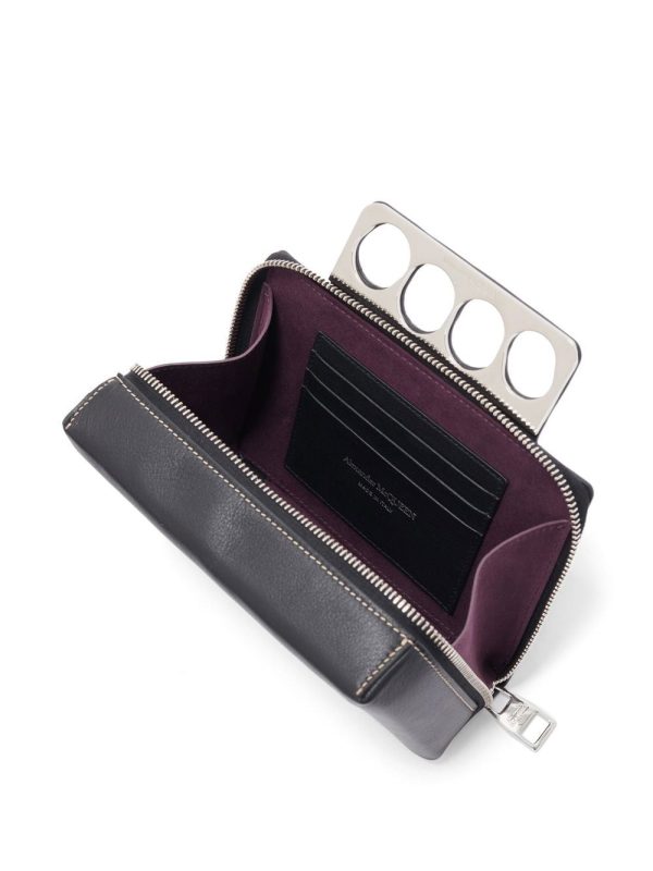 Alexander McQueen logo-lettering leather mini bag - Image 4