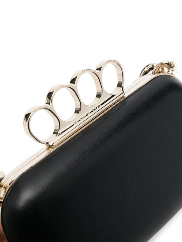 Alexander McQueen leather chain-link clutch-bag - Image 4