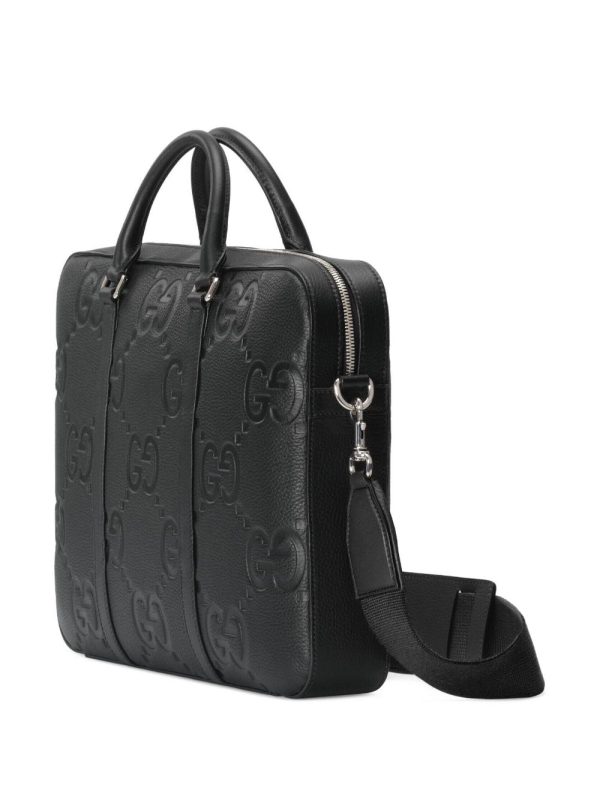 Gucci debossed-logo laptop bag - Image 4