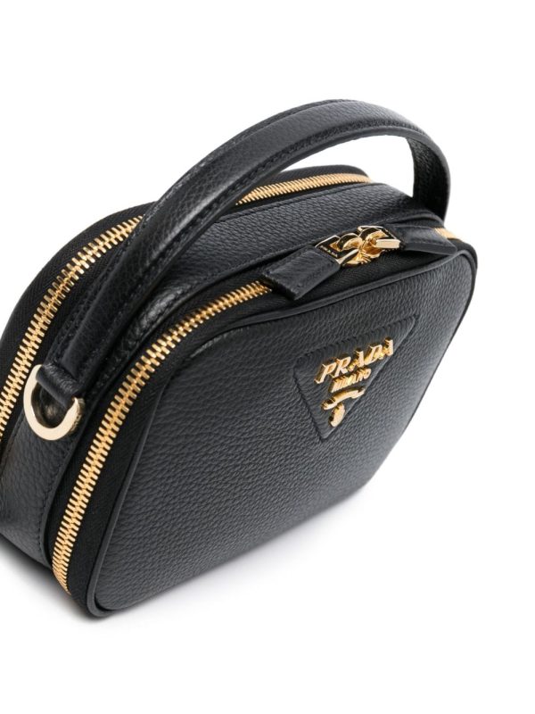Prada triangle-logo leather tote bag - Image 4