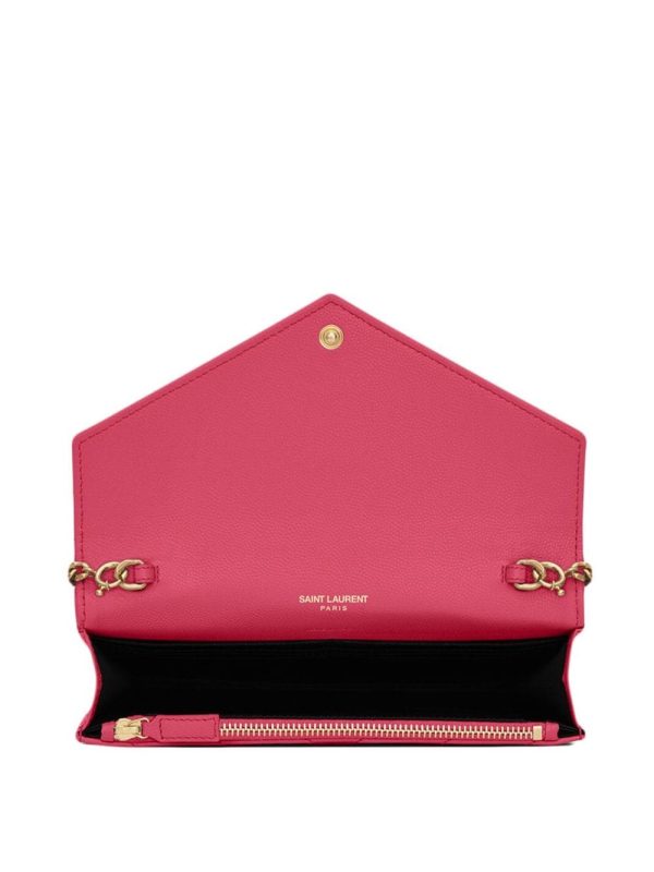 Saint Laurent Cassandre Envelope leather chain wallet - Image 4