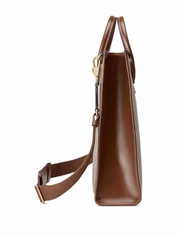 Gucci Interlocking G logo-plaque tote bag - Image 4
