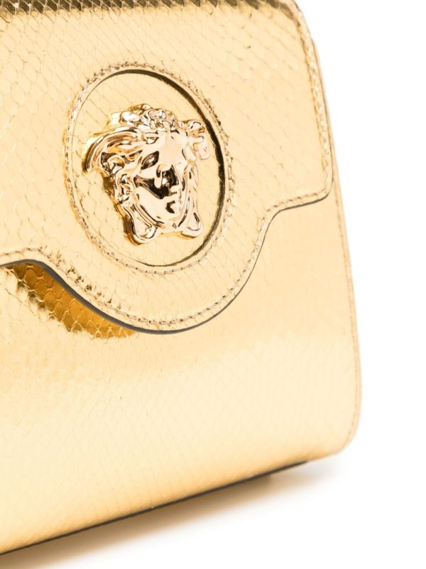 Versace small La Medusa python-effect tote bag - Image 4