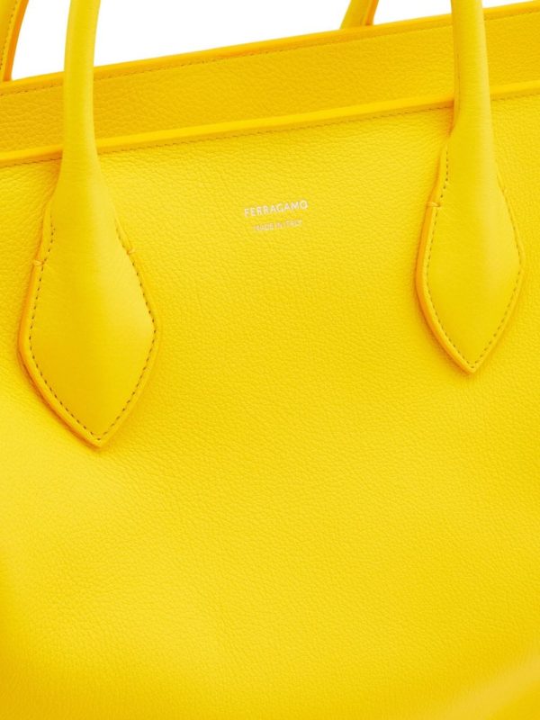 Ferragamo logo-stamp leather tote bag - Image 4