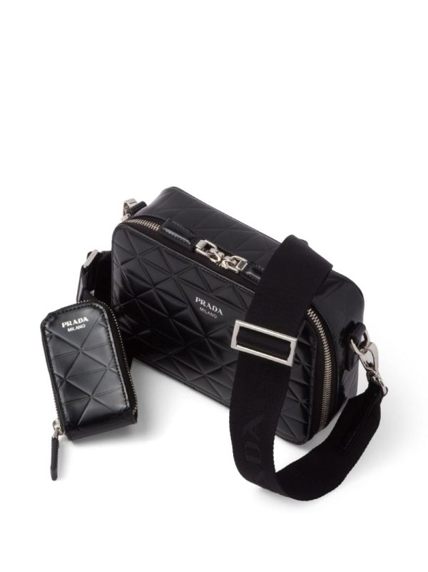 Prada Brique logo-print leather shoulder bag - Image 4