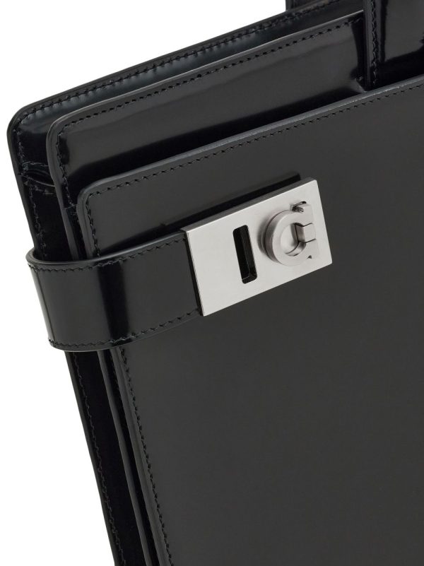 Ferragamo Gancini-buckle leather briefcase - Image 4