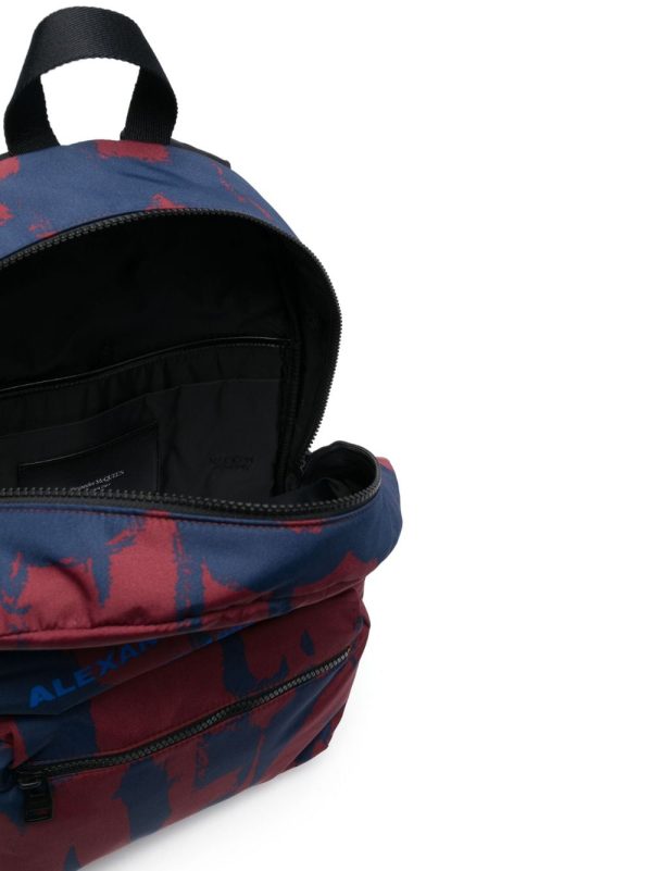 Alexander McQueen graffiti logo-print backpack - Image 2