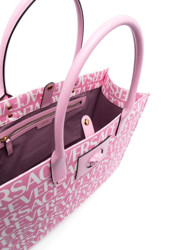 Versace all-over logo-print tote bag - Image 5
