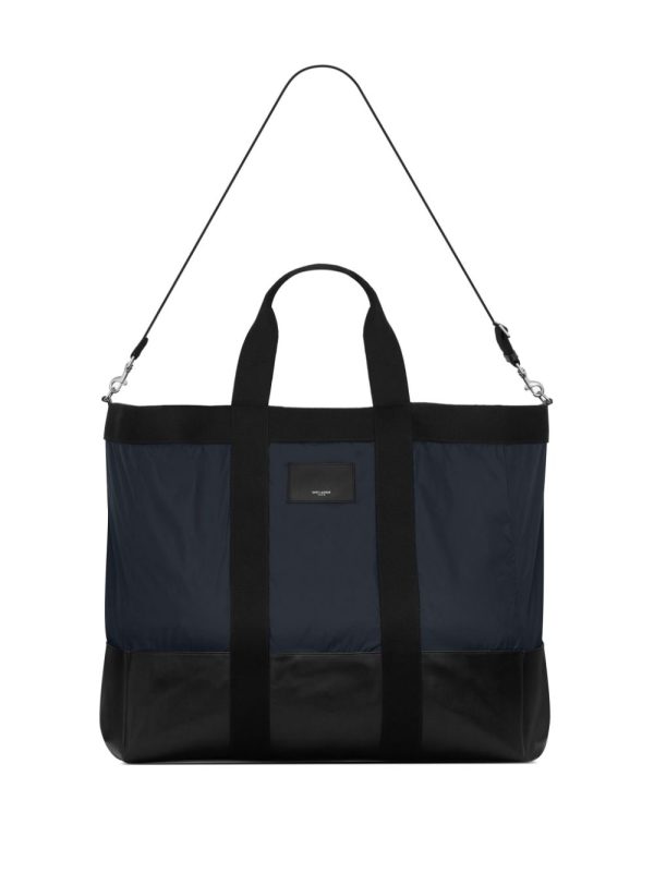 Saint Laurent City logo-patch tote bag - Image 5