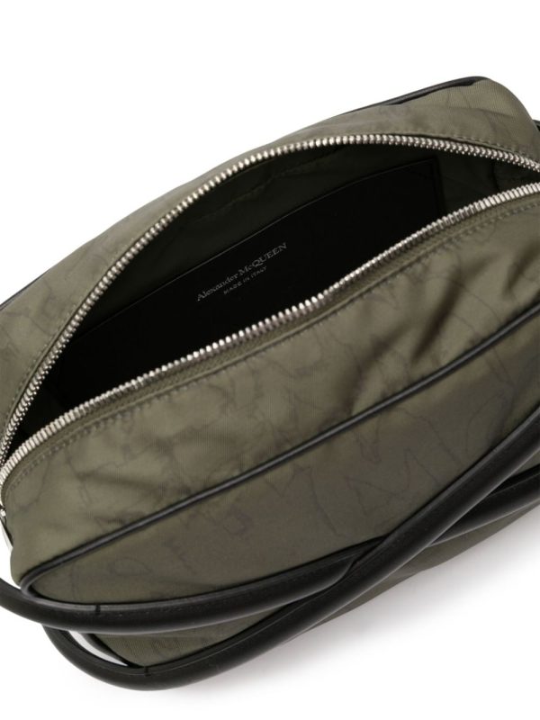 Alexander McQueen panelled-leather gabardine bag - Image 5