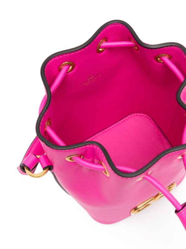Valentino Garavani mini VLogo Signature leather bucket bag - Image 4