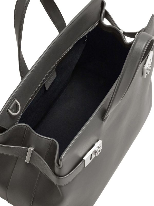 Ferragamo Gancini-buckle leather tote bag - Image 5