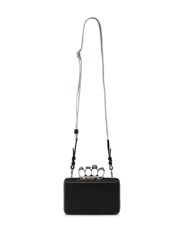 Alexander McQueen Twisted leather clutch bag - Image 5