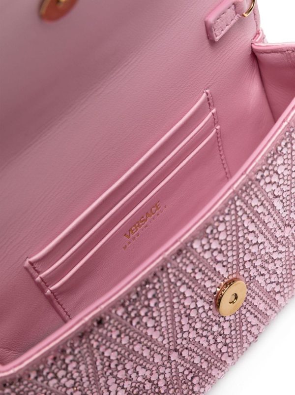 Versace Virtus rhinestone-embellished shoulder bag - Image 5
