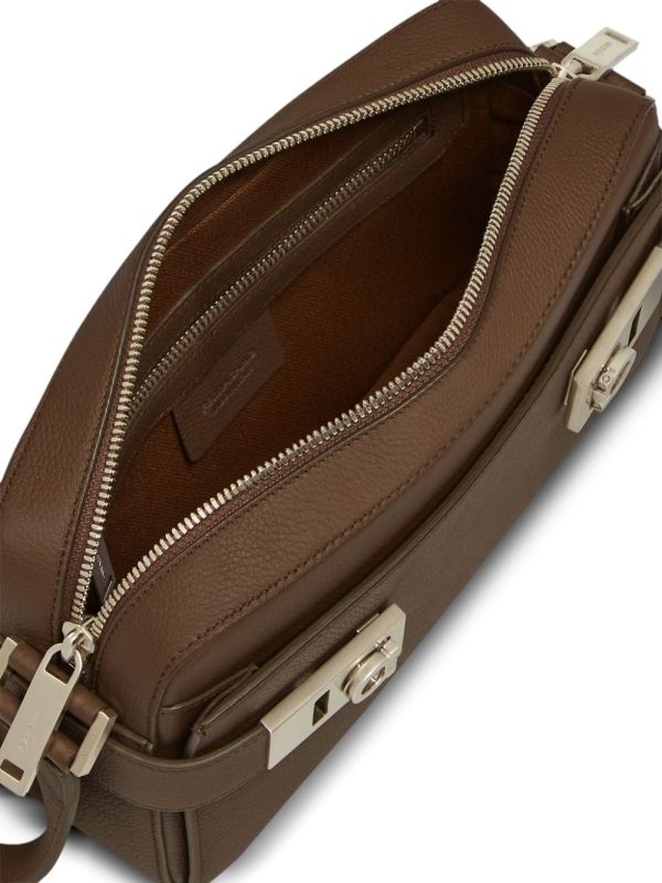 Ferragamo Gancini-buckle leather shoulder bag - Image 5
