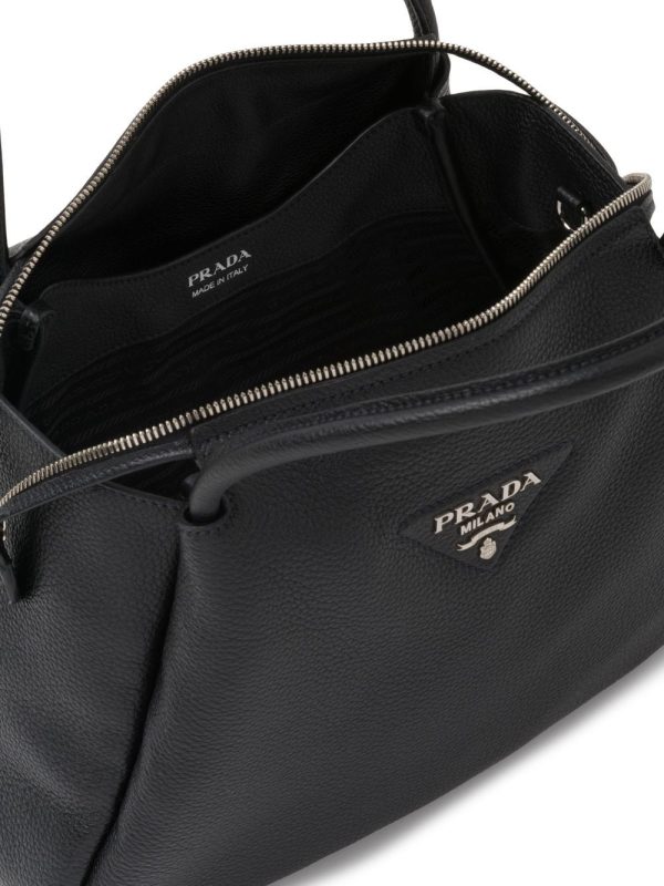 Prada Large logo-plaque tote bag - Image 5