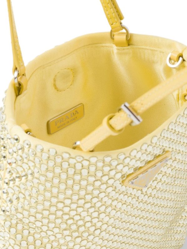 Prada crystal-embellished satin handbag - Image 5