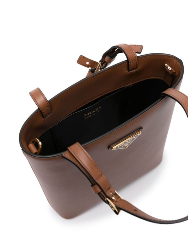 Prada triangle logo-appliqué tote bag - Image 5