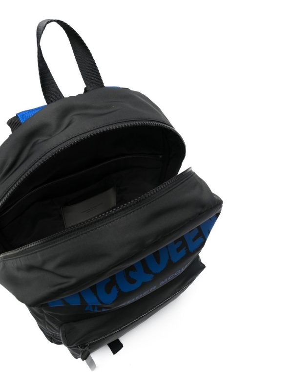 Alexander McQueen logo-print two-tone backpack - Image 5