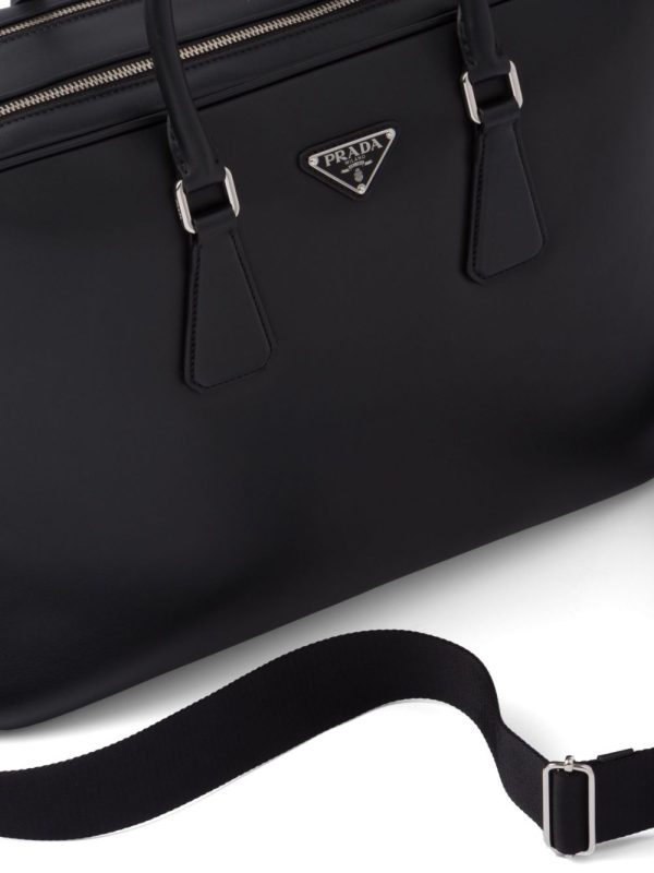 Prada triangle-logo Saffiano leather briefcase - Image 5