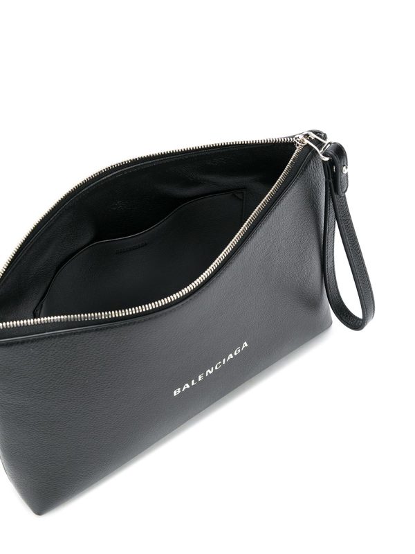Balenciaga Cash Gusset logo-print clutch - Image 5