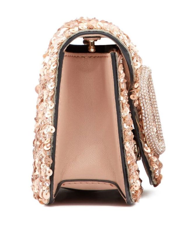 Valentino Garavani VLogo Signature sequin-embellished mini bag - Image 4