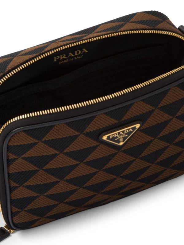 Prada Symbole embroidered messenger bag - Image 5