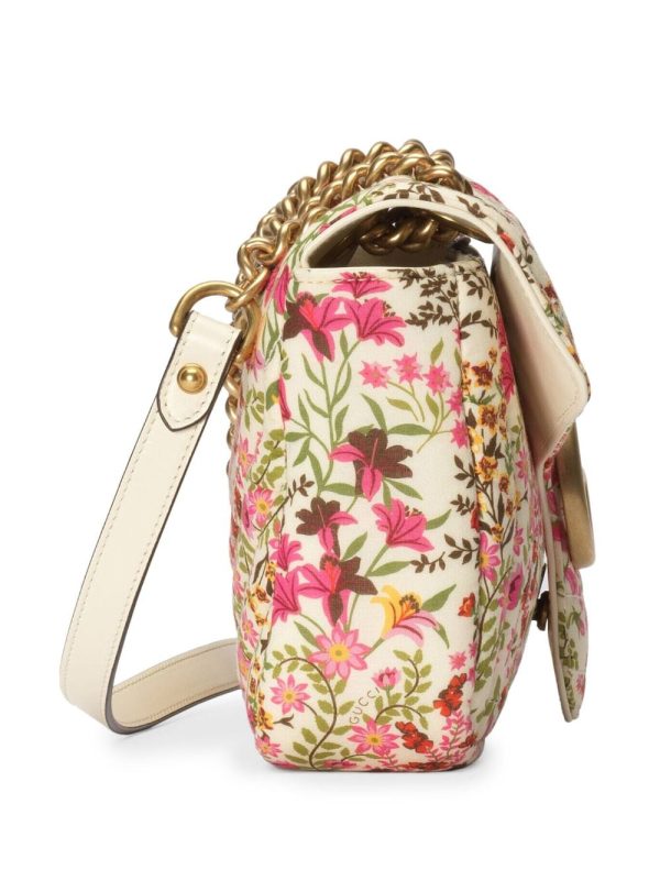 Gucci small GG Marmont floral shoulder bag - Image 5