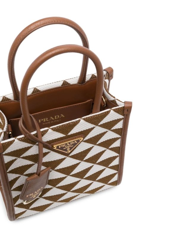 Prada Symbole logo plaque tote bag - Image 5