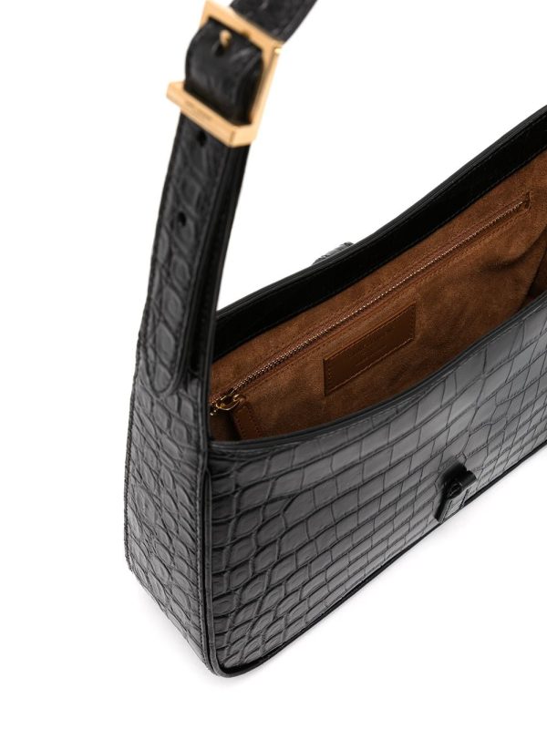 Saint Laurent 5A7 crocodile-effect shoulder bag - Image 5