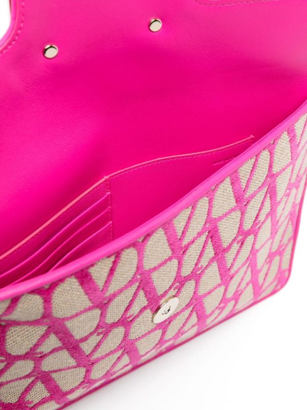 Valentino Garavani Locò Toile Iconographe clutch - Image 5