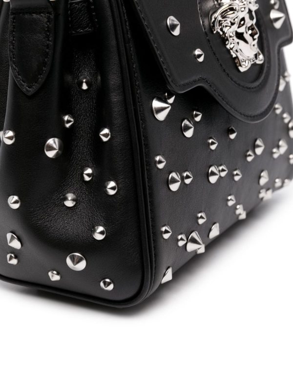 Versace small La Medusa studded top-handle bag - Image 6