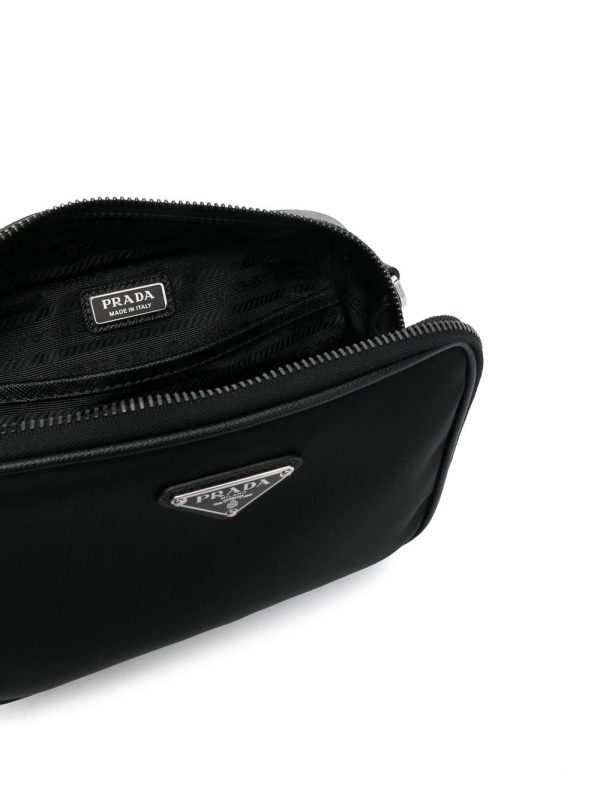 Prada triangle-logo Brique messenger bag - Image 5