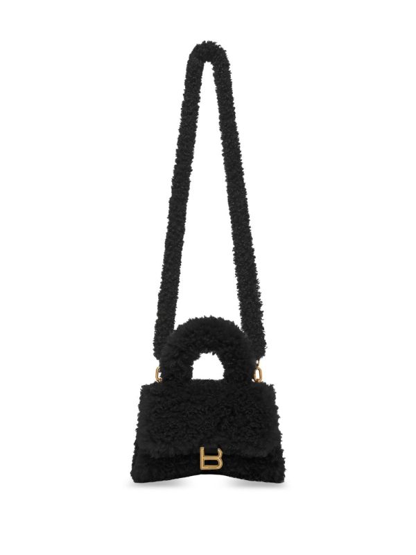 Balenciaga mini Hourglass furry shoulder bag - Image 5
