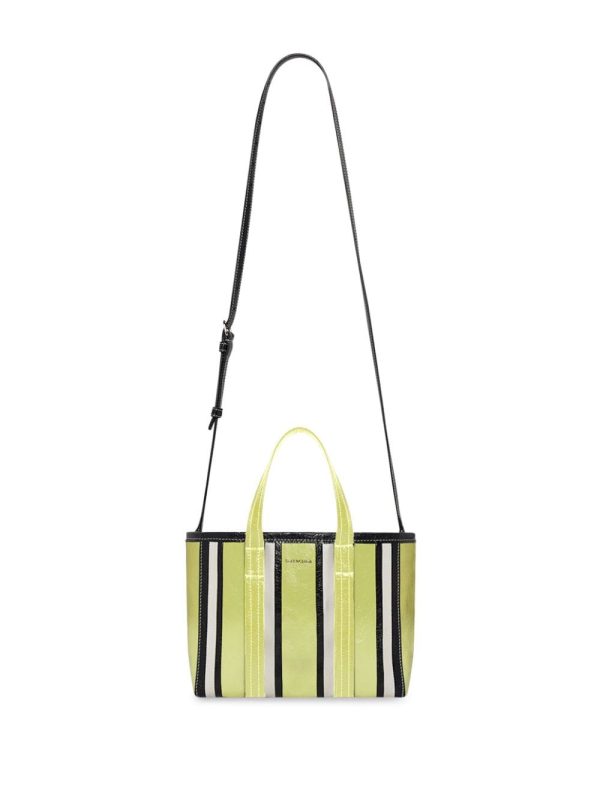 Balenciaga Barbes East-West striped shopper tote - Image 5