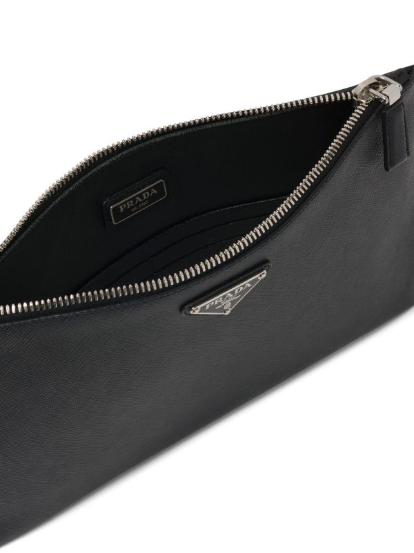 Prada logo plaque clutch - Image 5