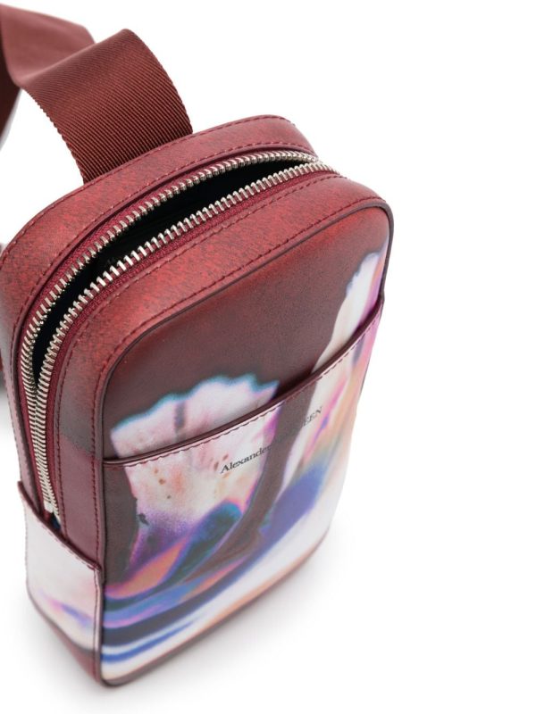 Alexander McQueen Solarised Flower-print shoulder bag - Image 5