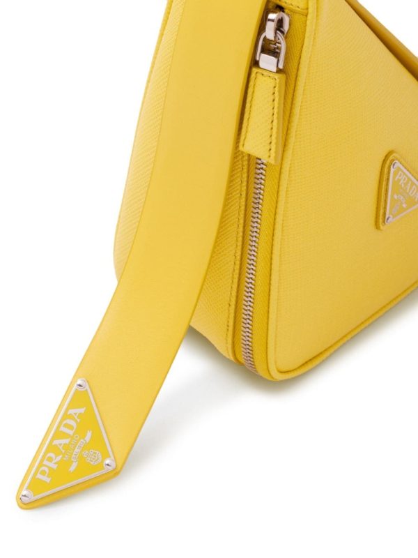 Prada Triangle logo-plaque shoulder bag - Image 5