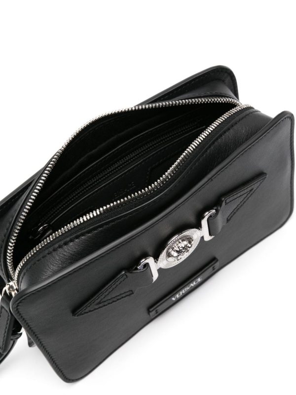 Versace Medusa Head-plaque leather shoulder bag - Image 5