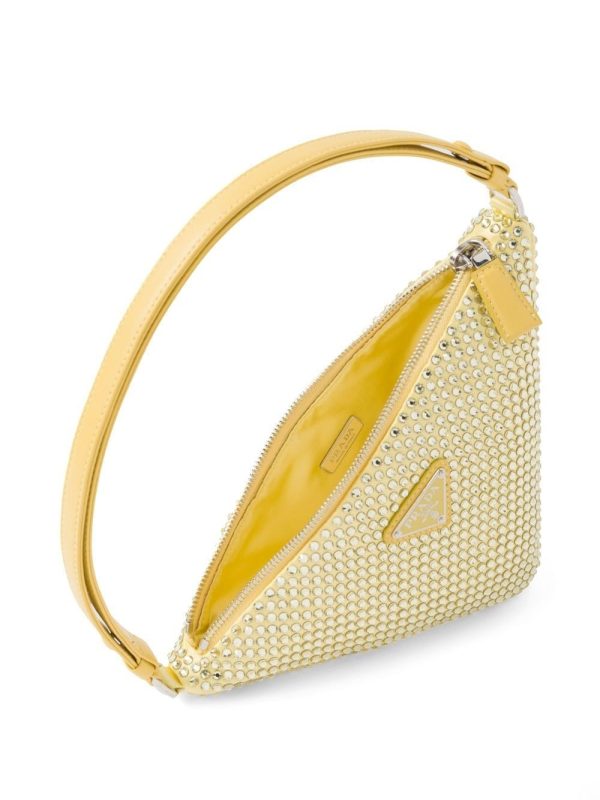 Prada Triangle crystal-embellished mini bag - Image 5
