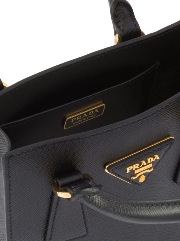 Prada triangle-logo Saffiano-leather tot - Image 5