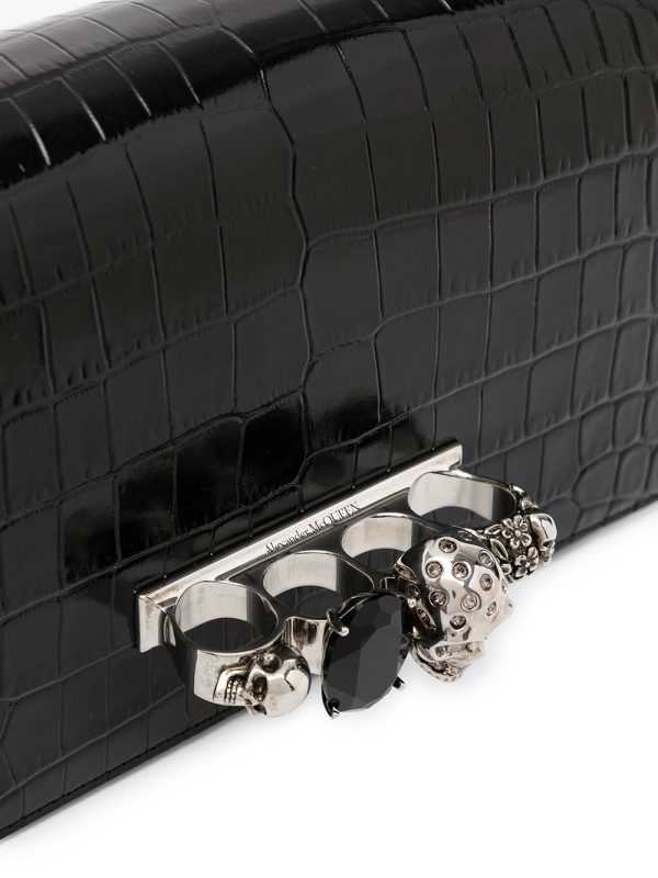 Alexander McQueen Jewelled crocodile effect bag - Image 2
