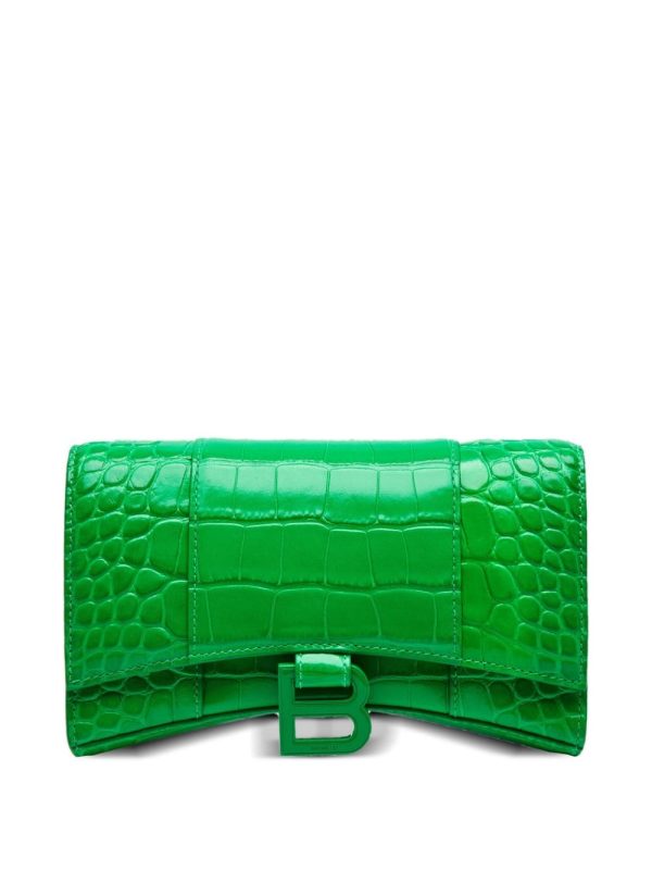 Balenciaga crocodile-effect leather shoulder bag - Image 5